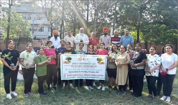 Bahu Rang Kala Manch organized a plant distribution and environment related program on "World Environment Day".